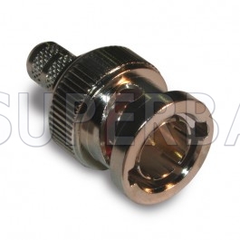 75 Ohm Superbat BNC Plug Straight Crimp Connector for RG-59