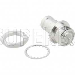 Superbat RF Connector BNC Straight Jack Female Solder Cup 50 Ohm