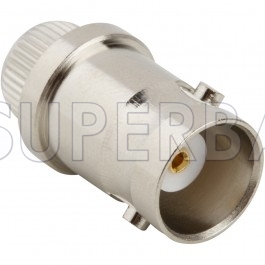 Superbat BNC Female Jack Straight Round Post Press-Fit Connector