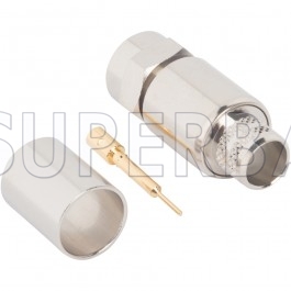 F Type Plug Male Crimp Coaxial Connector 50 Ohm for LMR400