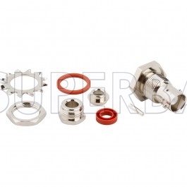 Superbat RF connector BNC Jack Straight Bulkhead With O-Ring pigtail cable Connector for LMR-195 KSR-195