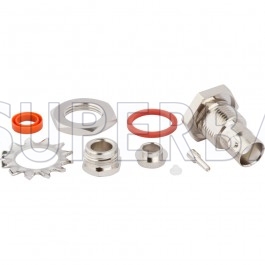 Superbat BNC Female Jack Straight Clamp Connector 50 Ohm for LMR-195 KSR-195