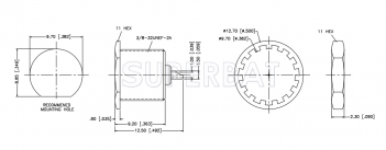 Superbat SMB Jack (male pin) Straight Solder Cup 50 Ohm