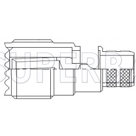 Superbat UHF Jack S0239 Straight Crimp Connector for RG-8 RG-213 Coaxial Cable