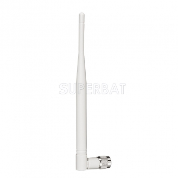 White 2.4GHz 5dBi Omni WIFI Antenna RP-TNC male for wireless router LinksysR