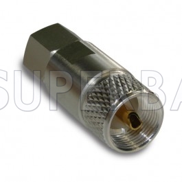 Superbat 50 Ohm UHF Straight Plug PL259 Connector With Solder Cup