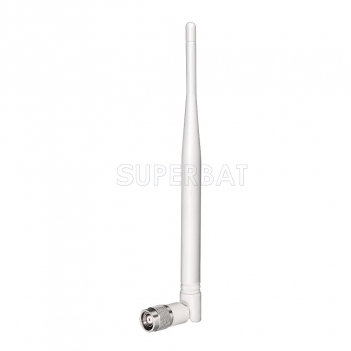White 2.4GHz 5dBi Omni WIFI Antenna RP-TNC male for wireless router LinksysR