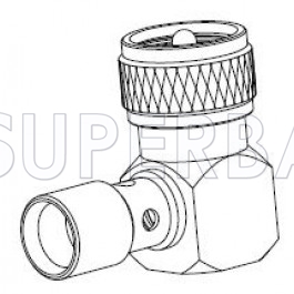 Superbat UHF PL259 Right Angle Solder Plug Conector For RG-213 and Similar Cable