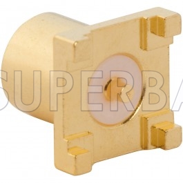 Superbat 75 Ohm MCX Jack Female PCB Post Terminal four Stud Surface Mount Connector