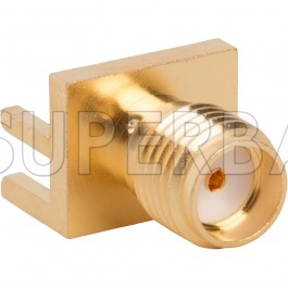 SMA Jack Female Round Post Contact PCB Mount Connector for .091 inch End Launch