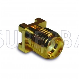 Superbat SMA Female Jack thru PCB - Surface Mount straight RF connector 50 Ohm