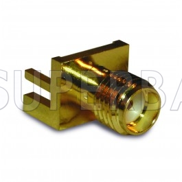 SMA Female Jack Flat Tab Contact PCB Mount Connector 50 Ohm for .068 inch End Launch