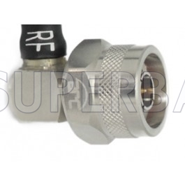 Superbat N Type Right Angle Jack Female 50 Ohm Crimp Connector for LMR-240 Coaxial Cable