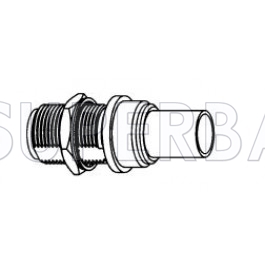 Superbat N Type Jack Female Bulkhead 50 Ohm Crimp Connector For LMR-400 Coaxial Cable