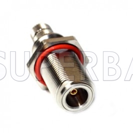 Superbat 50 Ohm N Type Jack Female Bulkhead With O-ring Crimp Connector For LMR-400 Coaxial Cable