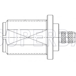 Superbat 50 Ohm N Type Jack Female Bulkhead Striaght Crimp Connector For RG-59 Coaxial Cable