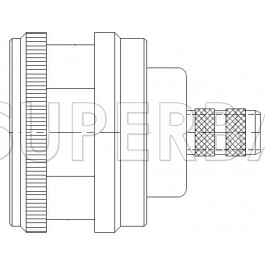 Superbat 50 Ohm N Type Plug Male Striaght Crimp Connector For LMR-240 Coaxial Cable