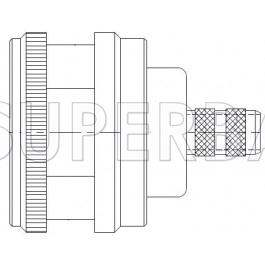 Superbat 50 Ohm N Type Plug Male Striaght Crimp Connector For LMR-240 Coaxial Cable