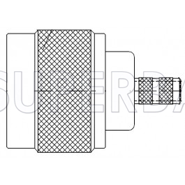 Superbat N Type Straight Plug(female socket) Crimp 50 Ohm Reverse Polarized Connector for LMR-200 Cable