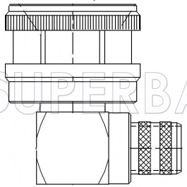 Superbat N Type Right Angle Plug Male Crimp 50 Ohm Connector for LMR-400 Cable