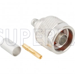 Superbat N Type Straight Plug(female socket) Crimp 50 Ohm Reverse Polarized Connector for RG-8X LMR-240 Cable