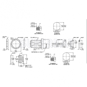 Superbat N Type Jack Straight Bulkhead Clamp Connector For LMR-400 Coaxial Cable