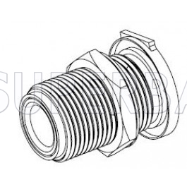 Superbat N-Type Jack Female Straight Bulkhead Connector for .047 Semi-Flexible Coax Cable