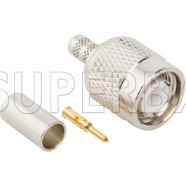 TNC Male Plug Straight Crimp Connector 50 Ohm for LMR-200