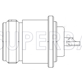Superbat 50 Ohm N-Type Straight Jack Female Solder Cup Round Flange RF Connector