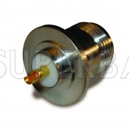 Superbat N Type Straight Jack Female Solder Cup Round Flange Connector