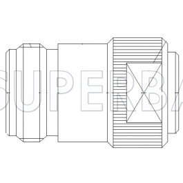 Superbat N Type Jack Female Straight Solder Connector for .250 Semi-Rigid Cable