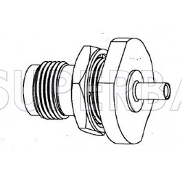 TNC Female Jack Solder Bulkhead Straight Connector 50 Ohm for 0.086" Semi-Rigid Cable