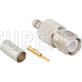 TNC Jack (male pin) Crimp Reverse Polarized Connector 50 Ohm for LMR-195 KSR-195 RG-58