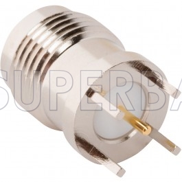 Superbat TNC Female Jack PCB Through Hole Straight RF Connector 50 Ohm