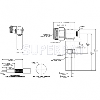 TNC Male Plug Right Angle Crimp Connector 50 Ohm for LMR-200