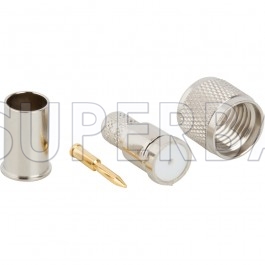 Superbat Mini-UHF Plug Crimp Connector for LMR-240 Coaxial Cable 50 Ohm