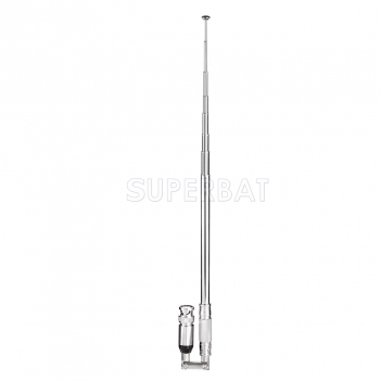 Superbat Telescopic BNC Male 76-108MHz Swivel Antenna for TV FM Radio Scanners Remote Receivers