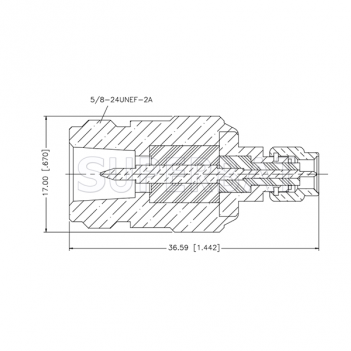 Superbat RP-N-Type Jack (Male Pin) to SMA Male Plug RF Coaxial Adapter 50 Ohm Straight