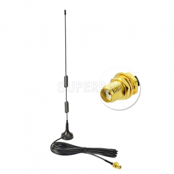 Superbat SMA Jack 8DB 700-2700MHz 4G Omni Antenna for 4G Router MiFi Mobile Hotspot