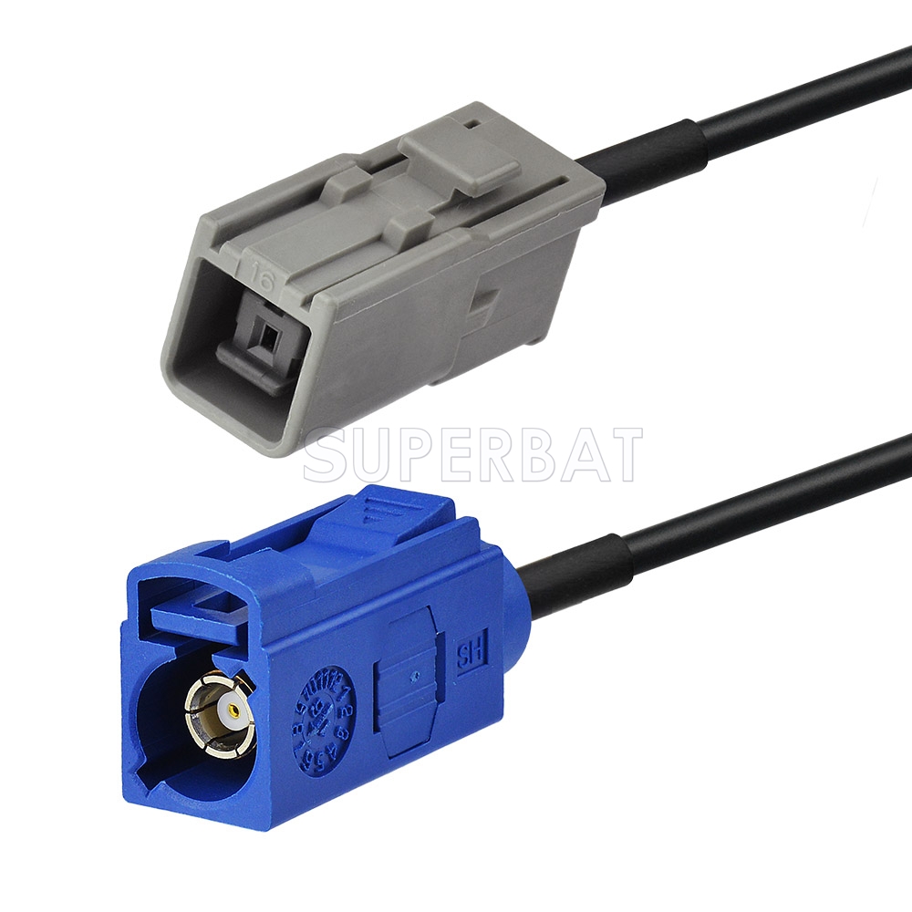thumbnail interactive-video image 1 of Bingfu Fakra C To GT5 GPS Navigation Antenna Adapter Cable 15cm For Car Radio 1 of 5