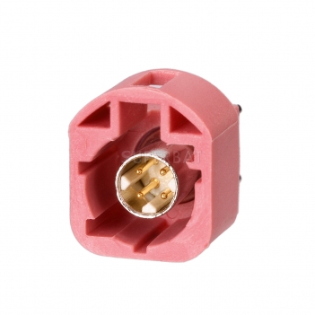 FAKRA 4 Pin HSD H Plug Male Straight PCB Connector