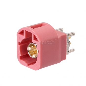 FAKRA 4 Pin HSD H Plug Male Straight PCB Connector