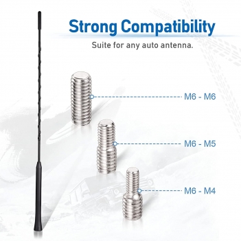 16 inch Universal AM FM Roof Mount Vehicle Antenna