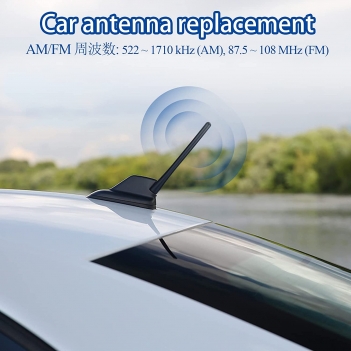 6.3 Inch Car AM FM Antenna mast with 3 adapter screws