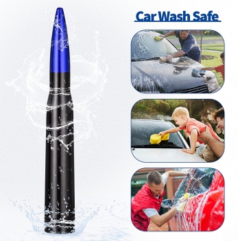 5.5 Inch Univeral Car Truck Short Bullet Antenna - Blue