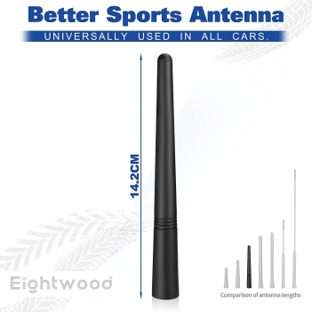 6 inch AM/FM DAB roof car antenna with 3 adapter