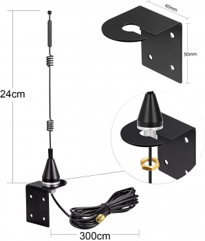 9 Inch Outdoor WiFi Antenna 2.4GHz 5GHz 5.8GHz