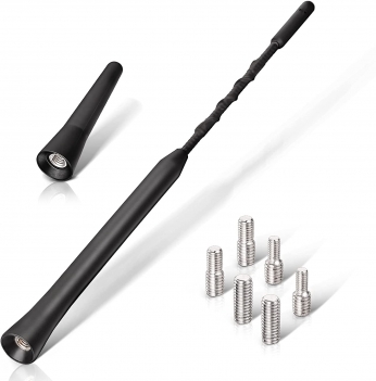 Superbat Mini Car Sedan Vehicle Antenna 6.5cm + 23cm FM DAB Roof Radio Antenna Replacement pole