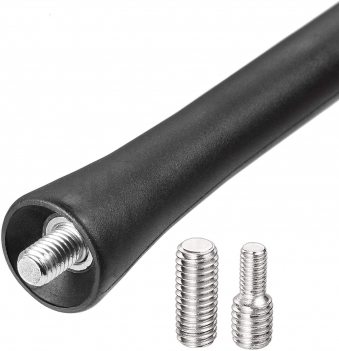 Superbat Universal Vehicle Roof Mount Rubber Antenna Mast 10 inch Flexible Car Antenna Replacement
