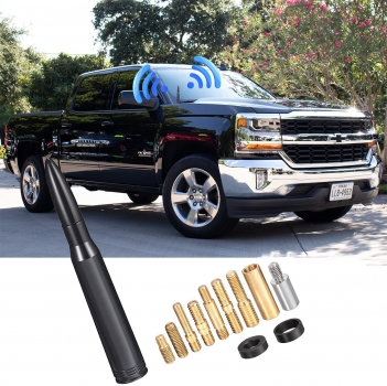 Superbat Vehicle Bullet Antenna Mast Car Truck Antenna Replacement for (2012-2018) GM Chevy Chevrolet Silverado 1500 2500 3500 HD  Colorado Avalanche Cadillac Escalade - 5.5 Inch Car Wash Proof Antenna